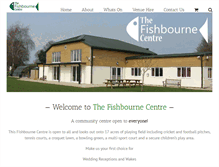Tablet Screenshot of fishbournecentre.org.uk